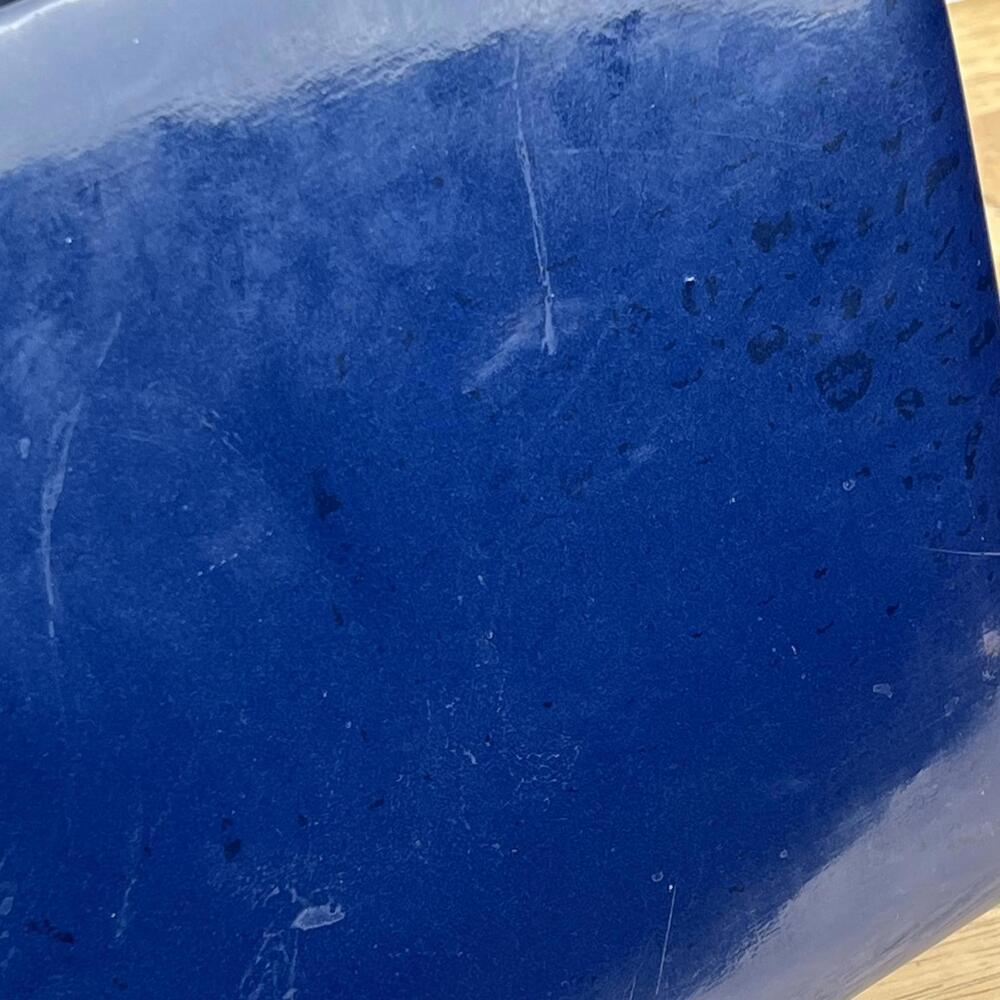 Vintage Navy Patent Leather Top Handle Bag - Picture 8 of 8